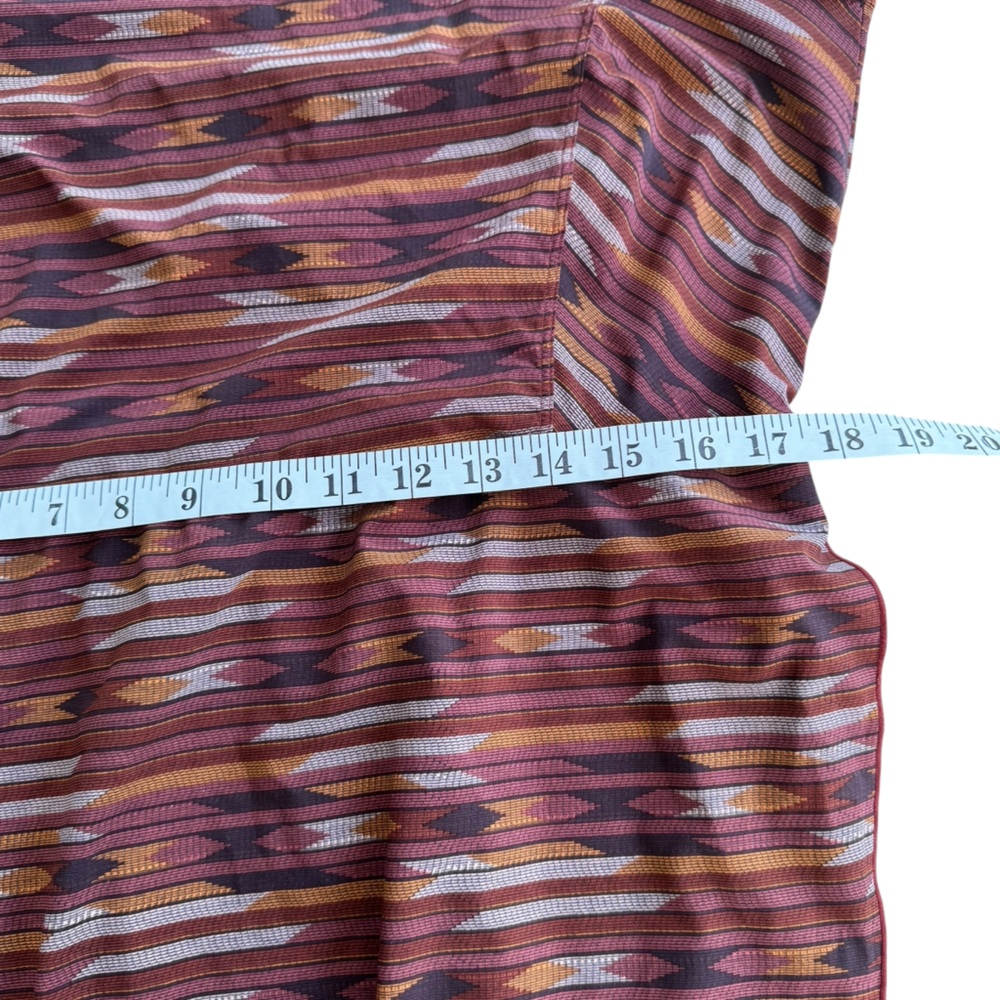 Toad&Co Red and Brown High Low Sundress Sleeveless Halter - Picture 9 of 11